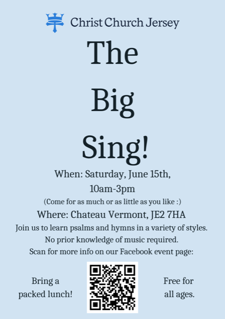 The Big Sing Flyer PNG format